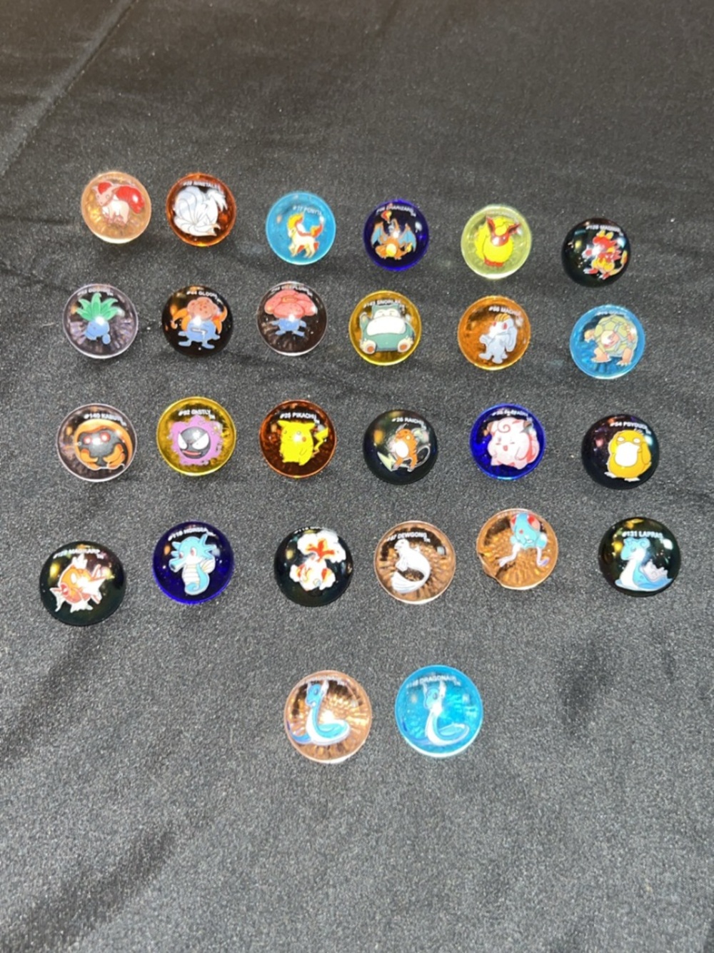 Lot of 26 Vintage Pokémon Marbles!